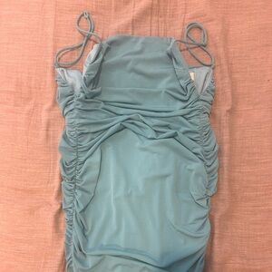 Selfie Leslie blue bodycon mini dress